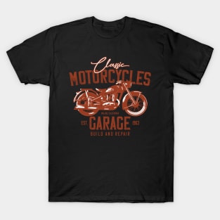 Classic Motorcycles Garage California T-Shirt